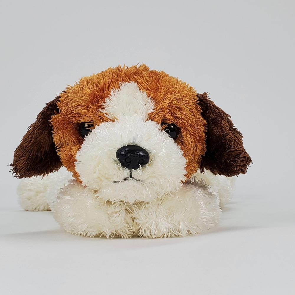 Ty Beanie Buddies Bernie Saint Bernard Dog Plush Brown White 13 Inch Stuffed Toy